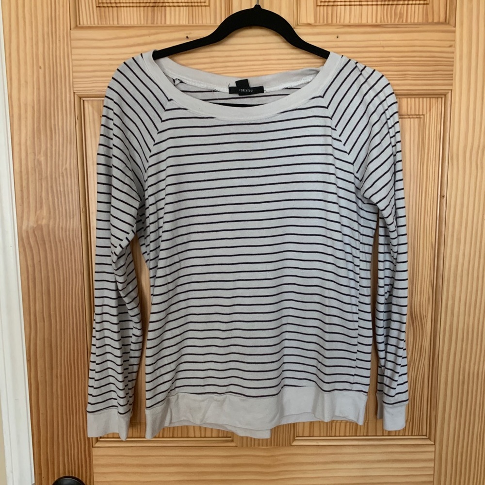 Black and white sweater